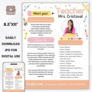 meet the teacher flyer